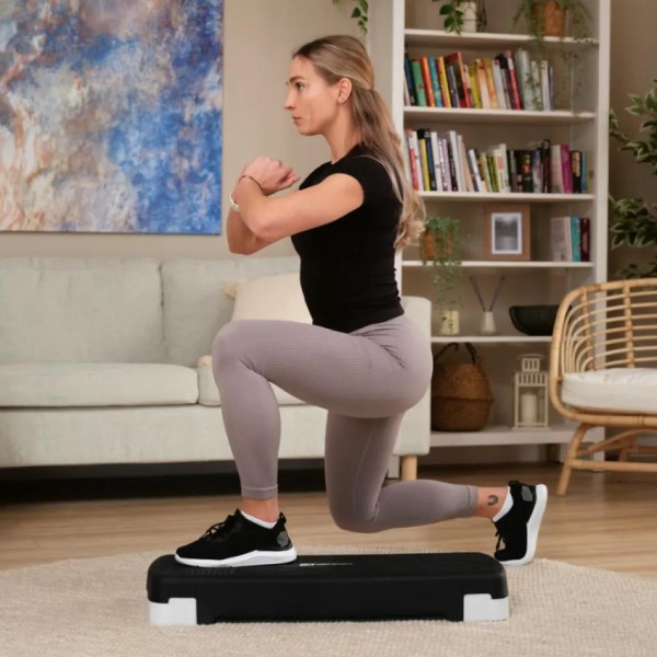 Степ платформа Hop-Sport HS-PP033AS чорно-біла