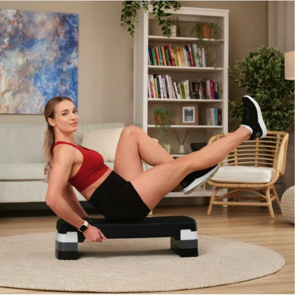 Степ платформа Hop-Sport HS-PP033AS чорно-біла