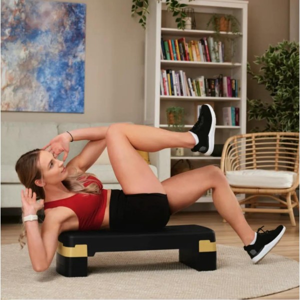 Степ платформа Hop-Sport HS-PP033AS чорно-золота
