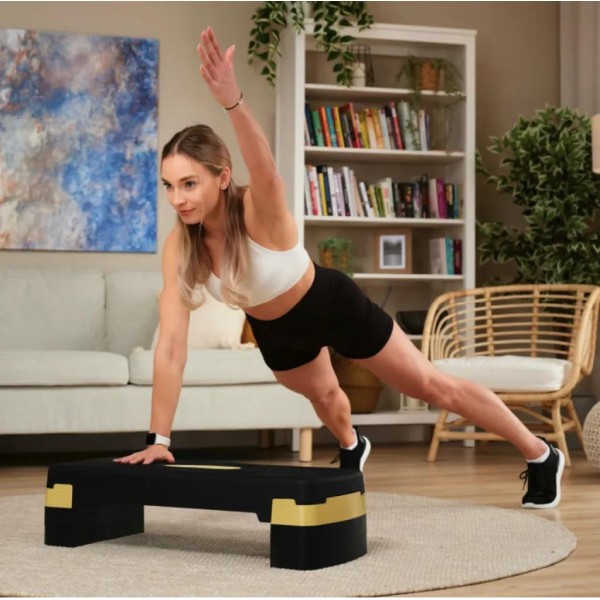 Степ платформа Hop-Sport HS-PP033AS чорно-золота