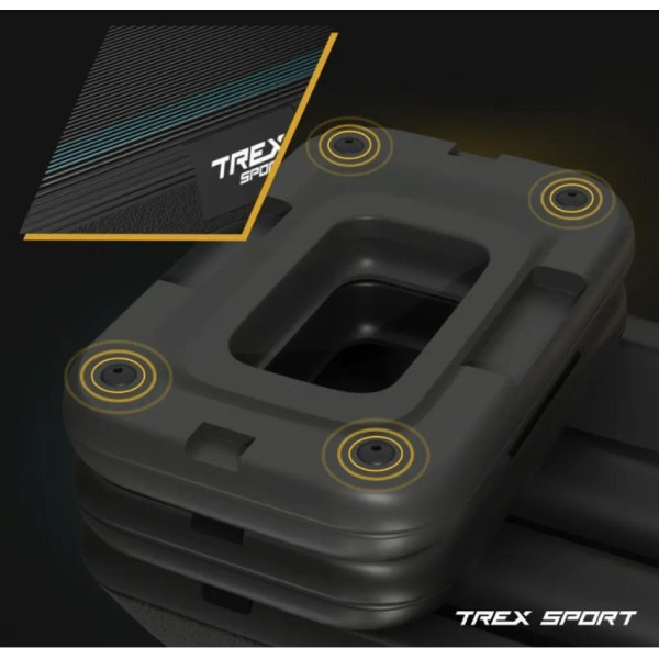 Степ платформа Trex Sport TX-038PAS до аеробіки 3-рівнева чорна