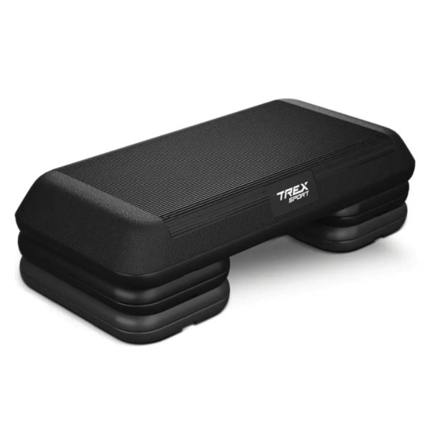 Степ платформа Trex Sport TX-038PAS до аеробіки 3-рівнева чорна