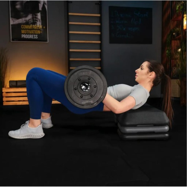 Степ платформа Trex Sport TX-038PAS до аеробіки 3-рівнева чорна