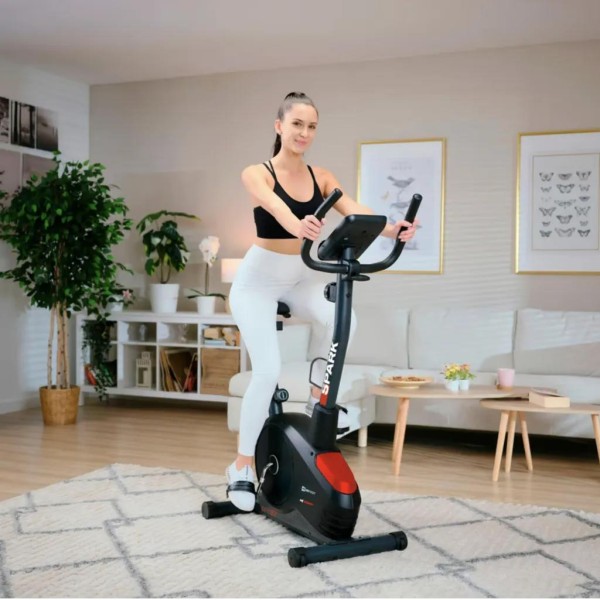 Велотренажер Hop-Sport HS-2080 Spark чорно-червоний (2025)