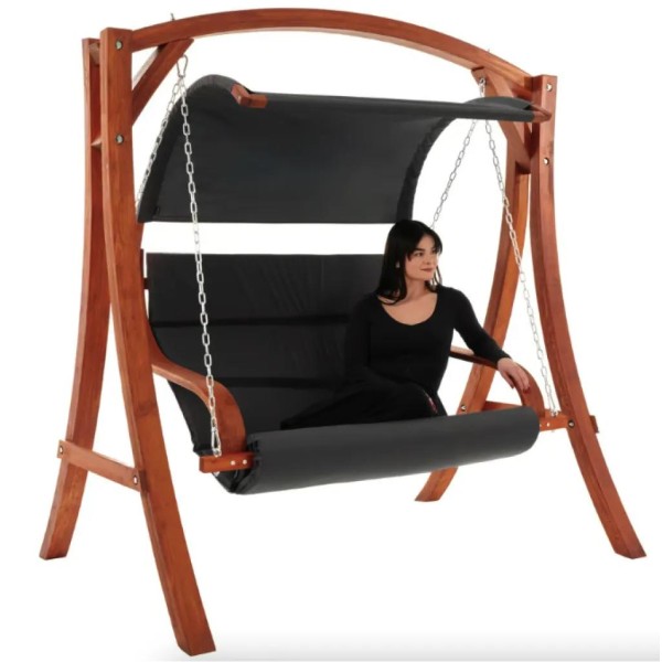 Садова гойдалка Di Volio Pergia двомісна сірий