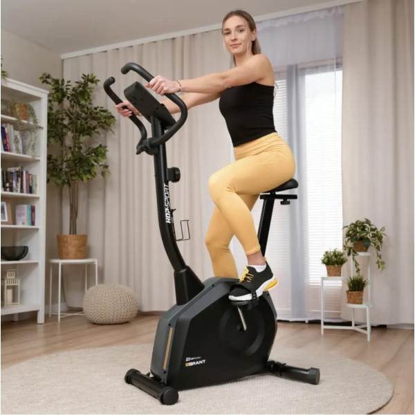 Велотренажер Hop-Sport HS-4000H Grant чорно-золотистий