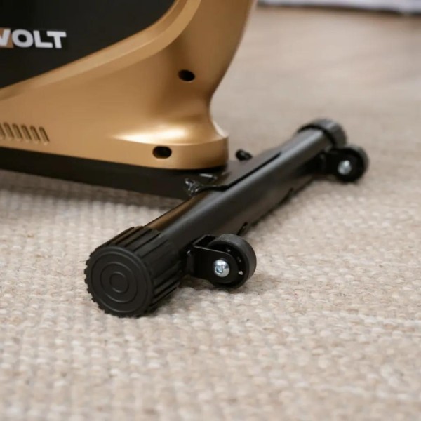 Горизонтальний велотренажер Hop-Sport HS-045L Volt магнітний золотистий