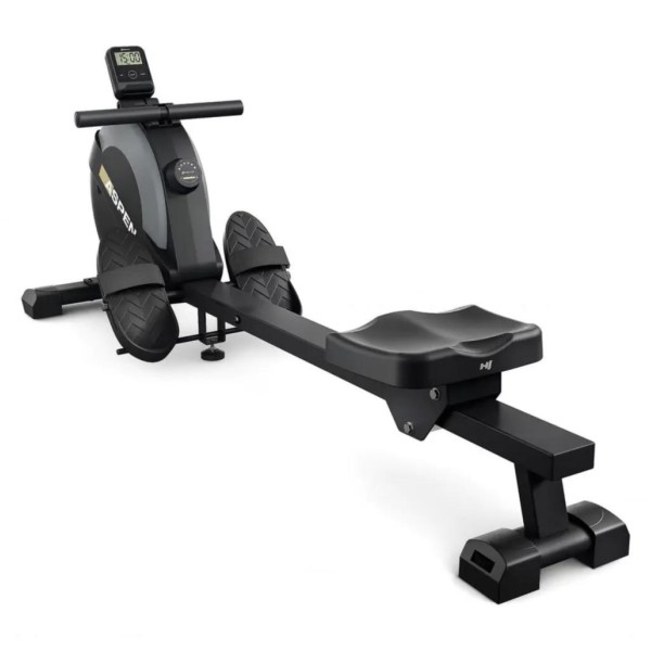 Гребний тренажер Hop-Sport HS-080R Aspen магнітний чорно-золотистий