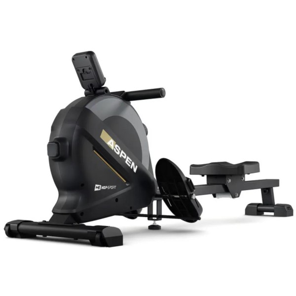 Гребний тренажер Hop-Sport HS-080R Aspen магнітний чорно-золотистий