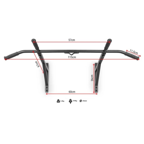 Турнік стельовий Trex Sport TX-33