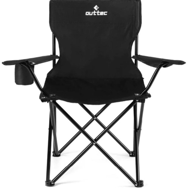 Крісло туристичне розкладне Outtec з чохлом чорний