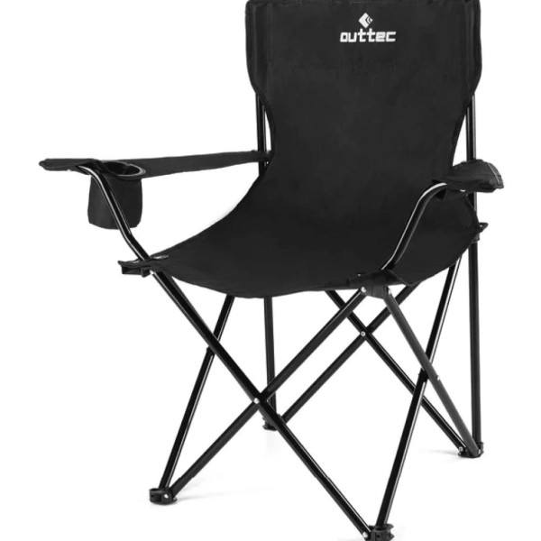 Крісло туристичне розкладне Outtec з чохлом чорний