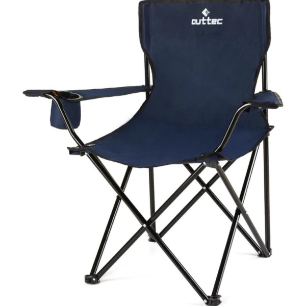 Крісло туристичне розкладне Outtec з чохлом синій