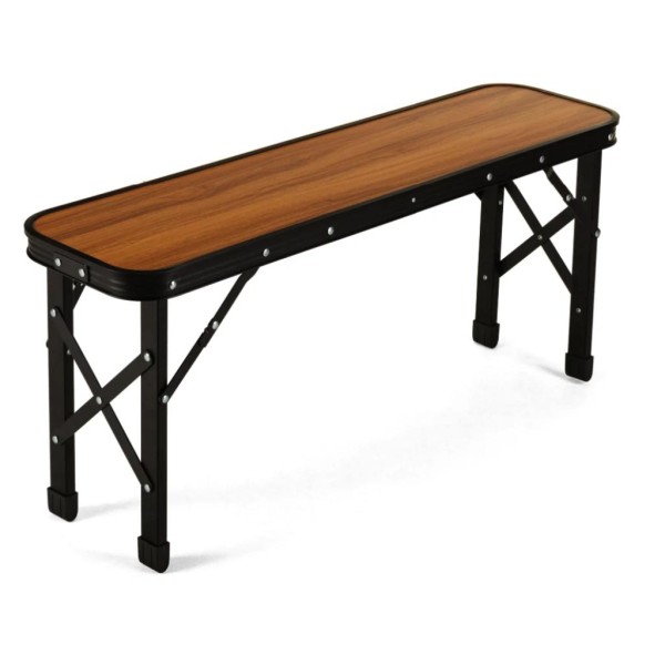 Стіл туристичний розкладний Outtec + 2 лавки коричневий