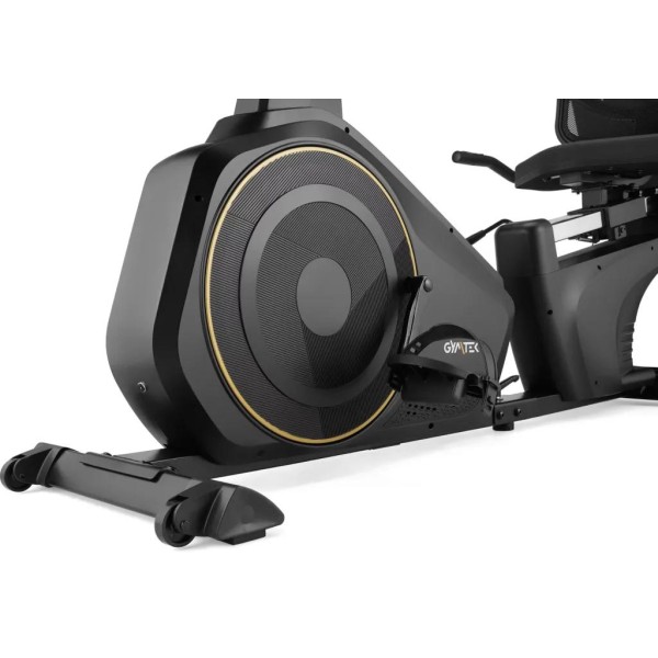 Горизонтальний велотренажер Gymtek XBR6000 електромагнітний золотистий