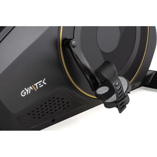 Горизонтальний велотренажер Gymtek XBR6000 електромагнітний золотистий