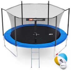 Батут Hop-Sport 10ft (305см) синій з внутрішньою сіткою