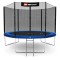 Батут Hop-Sport 10ft (305cm) синій з зовнішньою сіткою