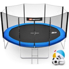 Батут Hop-Sport 14ft (427см) синій із зовнішньою сіткою