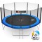 Батут Hop-Sport 14ft (427см) синій із зовнішньою сіткою