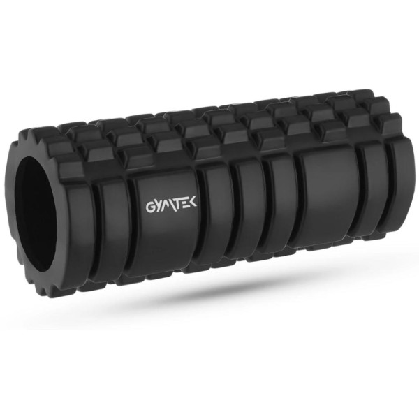 Масажний ролик Gymtek для йоги та фітнесу EVA 33*14см чорний