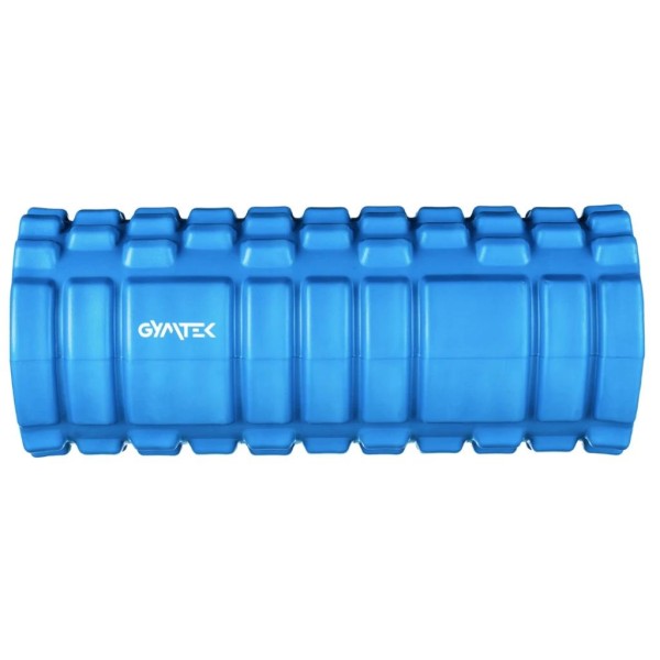 Масажний ролик Gymtek для йоги та фітнесу EVA 33*14 см синій