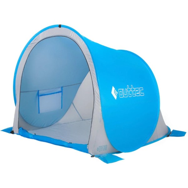 Саморозкладний намет-тент Outtec з блискавкою голубий