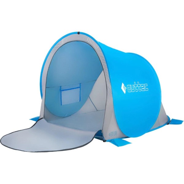 Саморозкладний намет-тент Outtec з блискавкою голубий