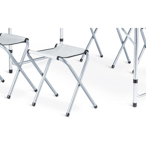 Стіл туристичний розкладний Outtec з 4 стільцями чорний