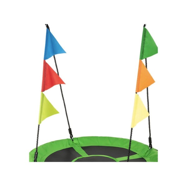 Садова гойдалка - гніздо Outtec XXL з прапорцями зелений