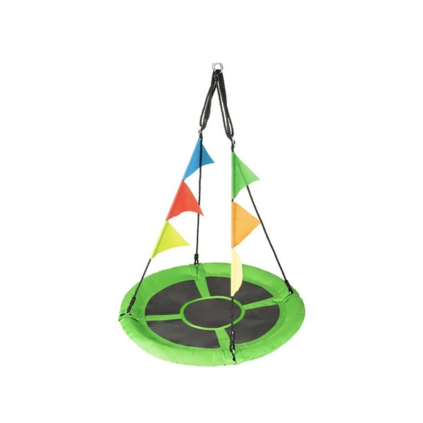 Садова гойдалка - гніздо Outtec XXL з прапорцями зелений