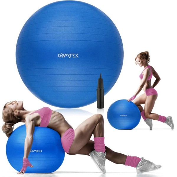 Фітбол Gymtek 65 см синій + насос