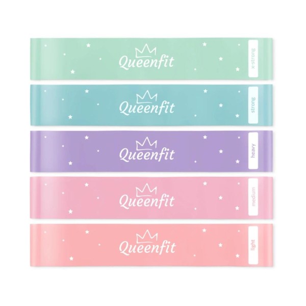 Набір резинок для фітнесу Queenfit 0,5-30 кг Q-66109