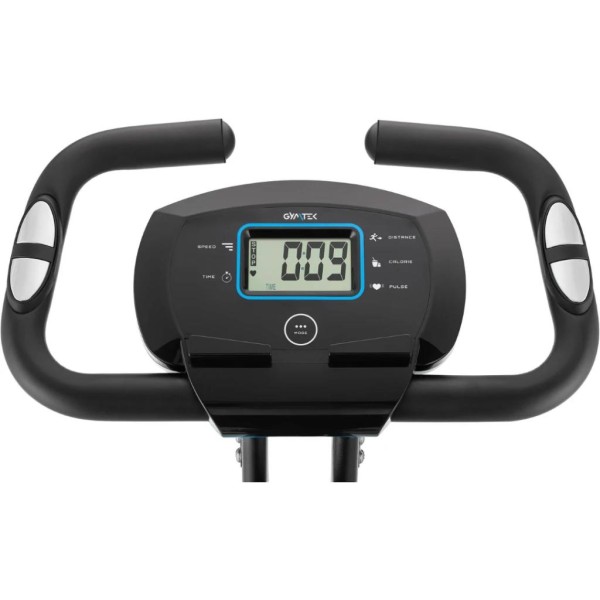 Велотренажер Gymtek FX600 магнітний складний з еспандерами синій