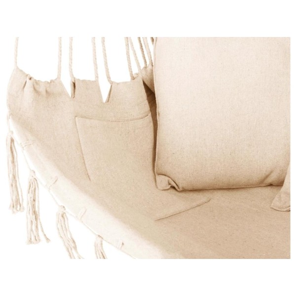 Бразильське крісло - гамак Outtec Boho XXL бежевий