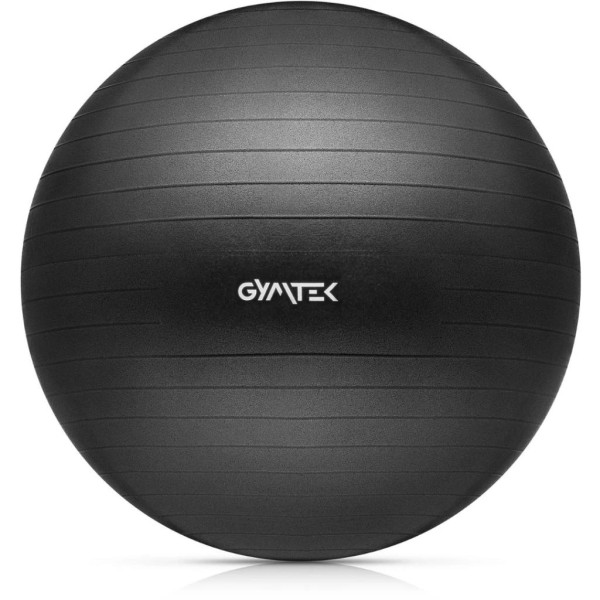 Фітбол Gymtek 65 см чорний + насос