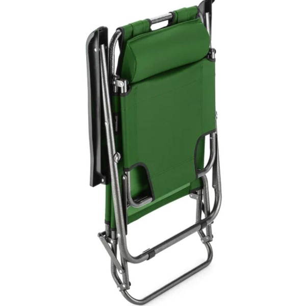 Шезлонг лежак Outtec розкладний зелений
