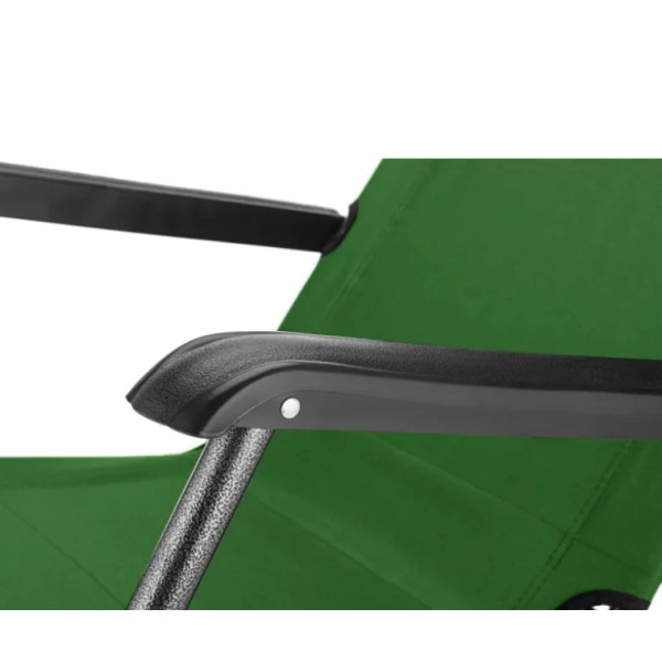 Шезлонг лежак Outtec розкладний зелений