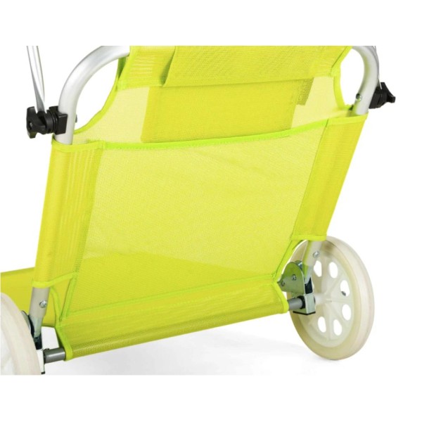 Шезлонг лежак Outtec Sun з дашком жовтий