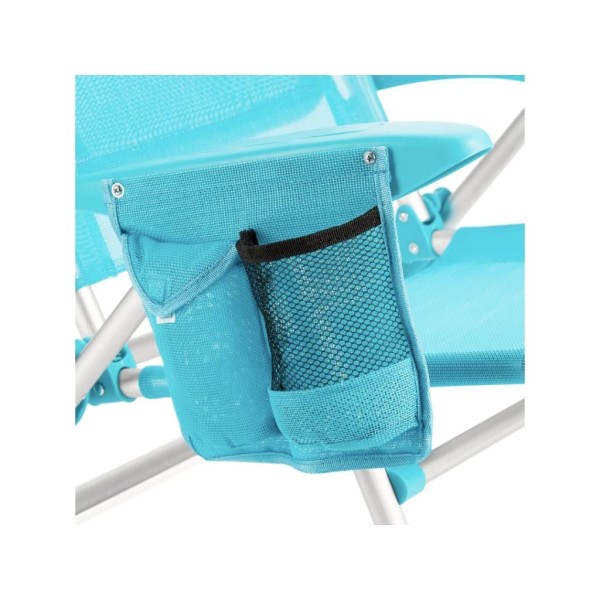 Пляжне крісло-лежак Outtec розкладне з підголівником бірюза