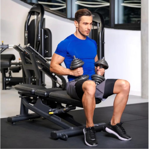 Набір гантелі в кейсі Gymtek чавунні 2х10кг