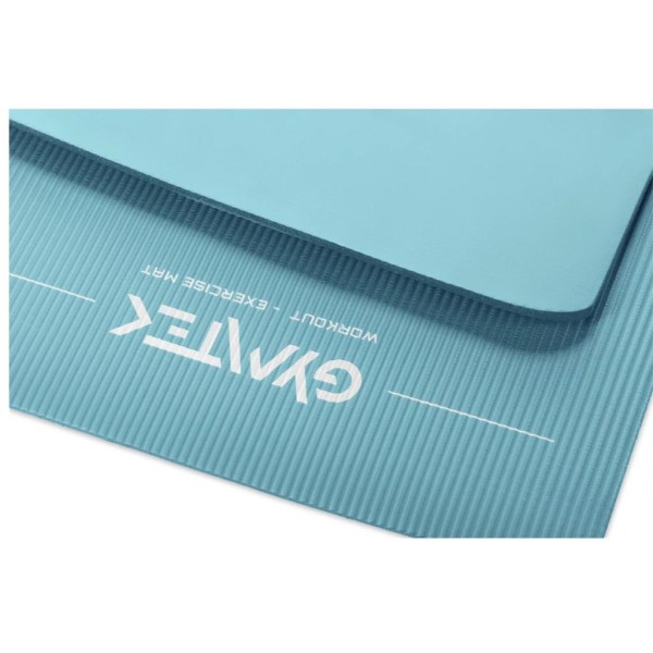 Килимок (мат) для фітнесу та йоги Gymtek NBR 1 см бірюза