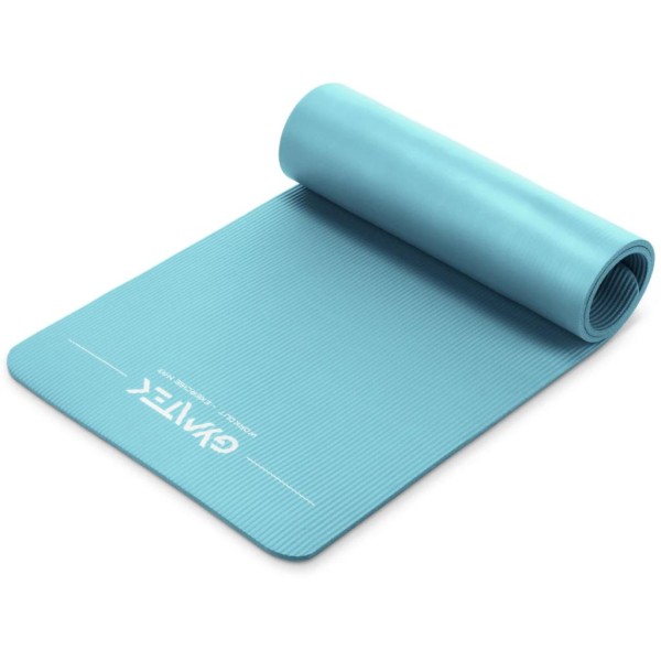 Килимок (мат) для фітнесу та йоги Gymtek NBR 1 см бірюза