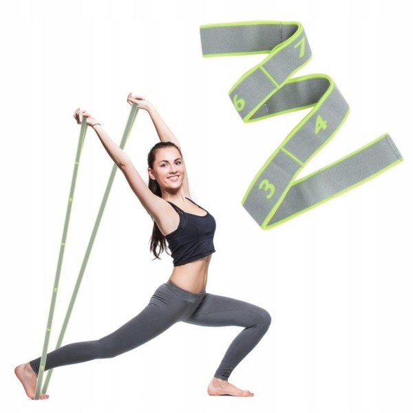 Резинка для фітнесу з петлями Gymtek 86,5 х 4 см зелена