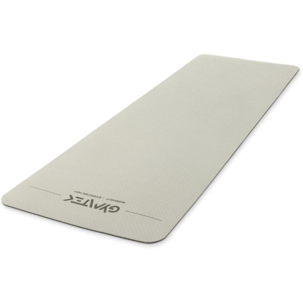 Килимок (мат) для фітнесу та йоги Gymtek Premium ТРЕ 0,6 см сіро-чорний