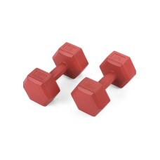 Гантелі для фітнесу композитні Gymtek 2х3кг червоний