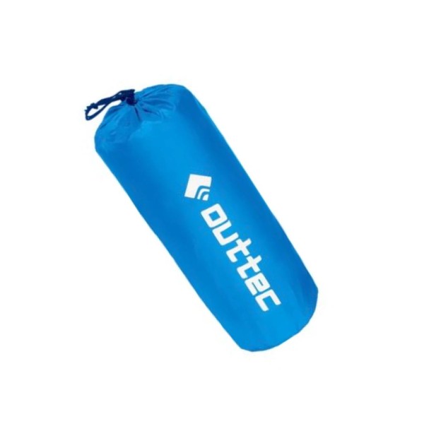 Надувний килимок Outtec 195х55х5 см з подушкою соти голубий