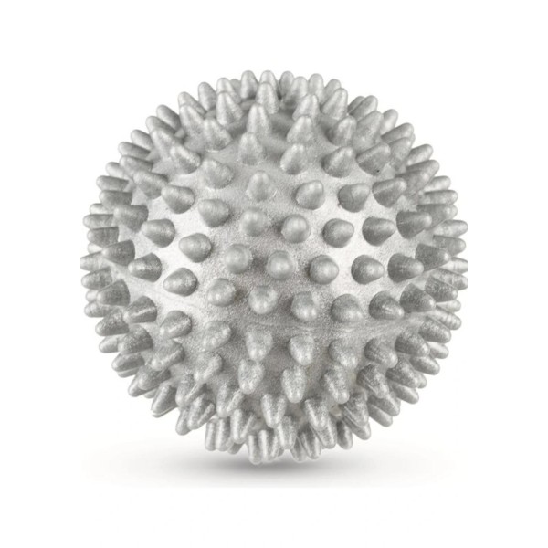 Набір масажних м'ячів Gymtek 70 мм 2 шт твердий/м'який сіро-рожевий