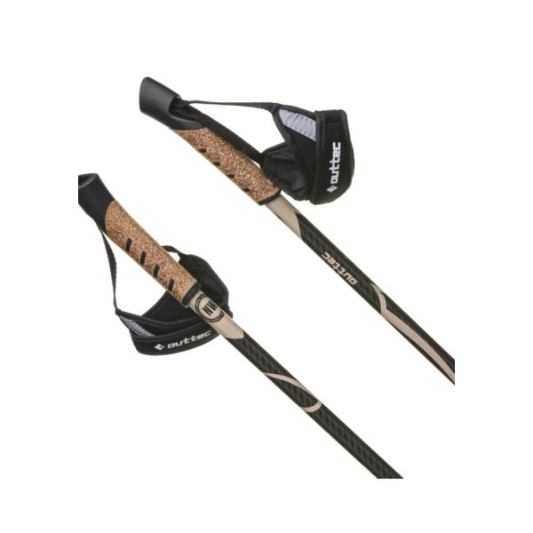 Трекінгові палки Outtec карбонові 110 см 1-секційні Anti-shock