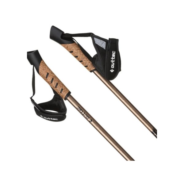 Трекінгові палки Outtec карбонові 3-х секційні 70-135 cм Anti-shock
